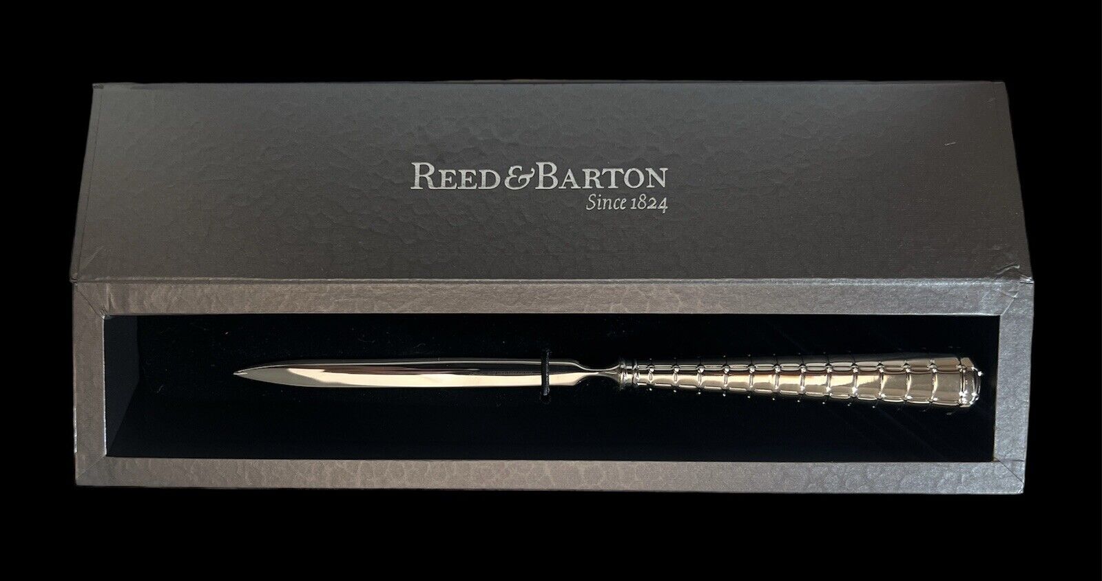 Reed And Barton Modern Alexandria Letter Opener in Gift Box Sleek Stainless NIB