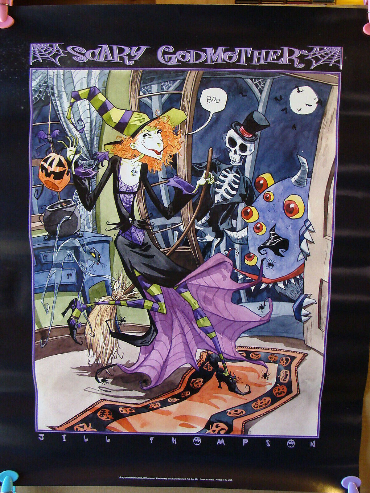 Jill Thompson SCARY GODMOTHER Vintage Poster from Sirius 2000