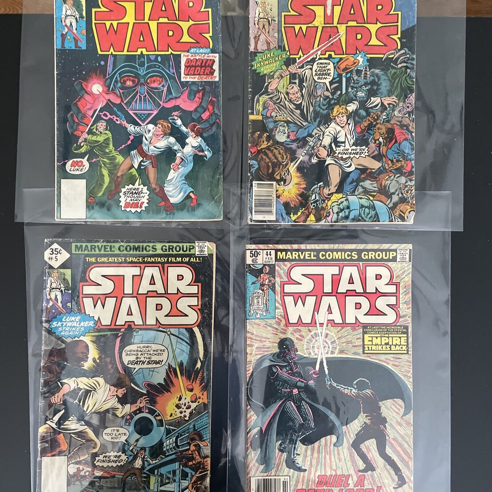 Vintage Star Wars Marvel Comics Series Number 2, 4, 5 And 44