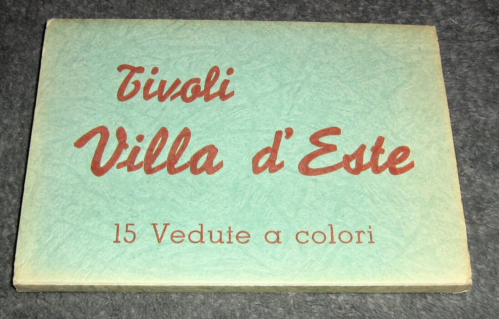 Vintage 1930\'s Tivoli,Italy,Villa d\'Este Museum Foldout Postcards,Tourist Guide