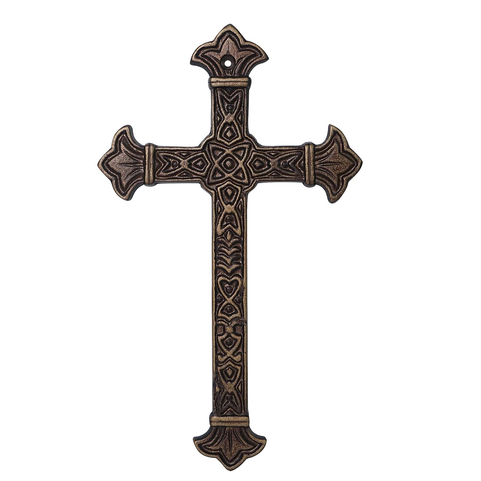 Metal Cross Christian Wall Art Antique Hanging Religious Cross Decor Vintage