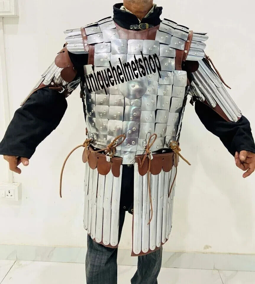 Medieval Scale Lamellar Half Body Armor Ren Faire Costume For Halloween