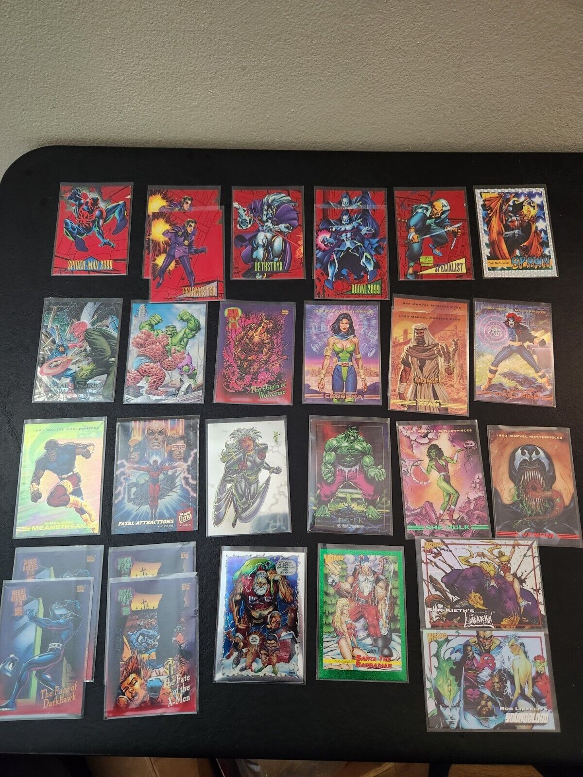 Vintage Marvel, X-men, Superheros/Villian Collector Cards 1991 Impel/1993 Skybox