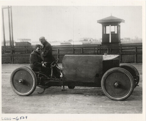 Barney Oldfield In Peerless Green Dragon Car And Motor History Old Photo