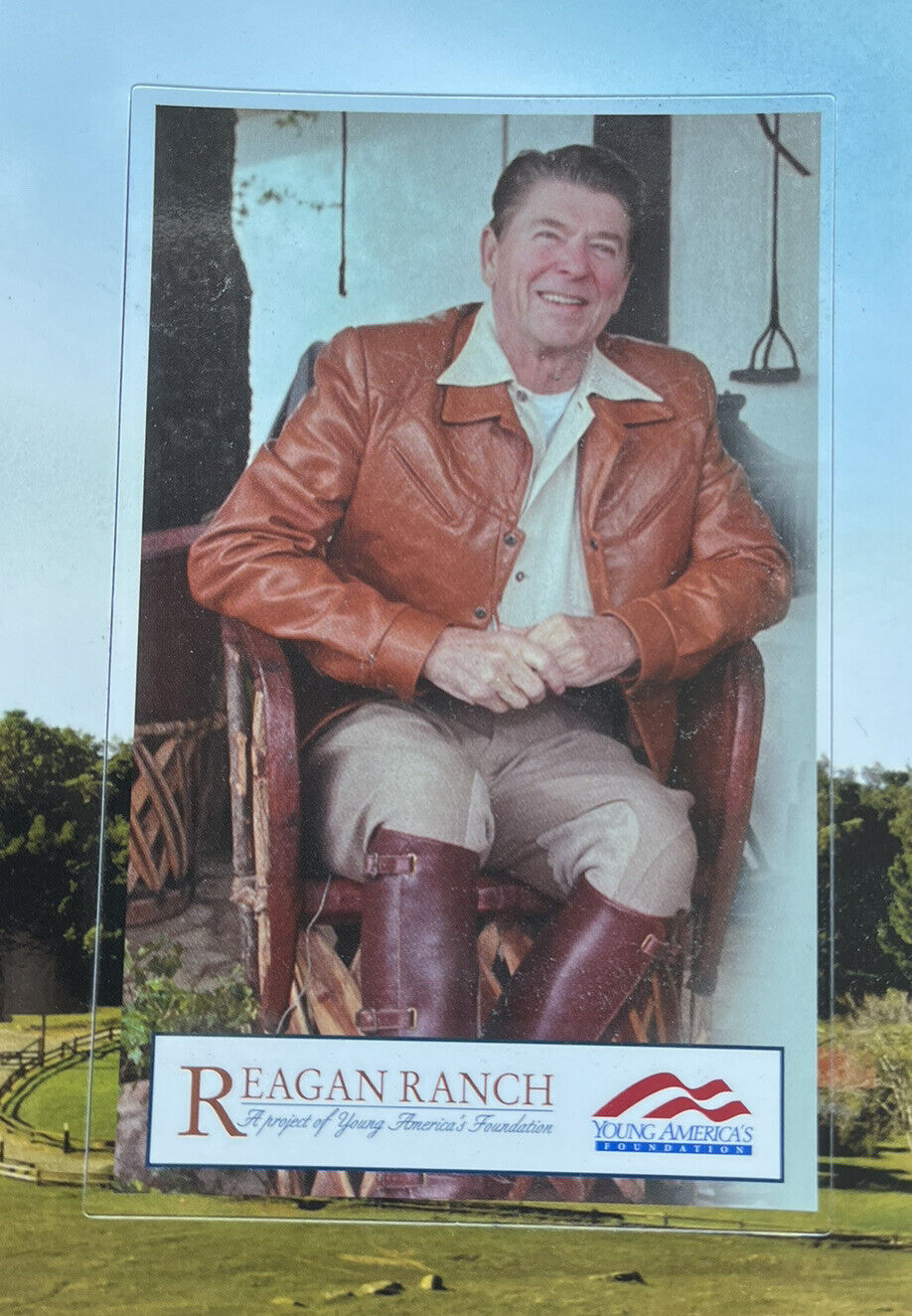 Vintage President Ronald Reagan Ranch  Young America\'s Foundation Fridge Magnet