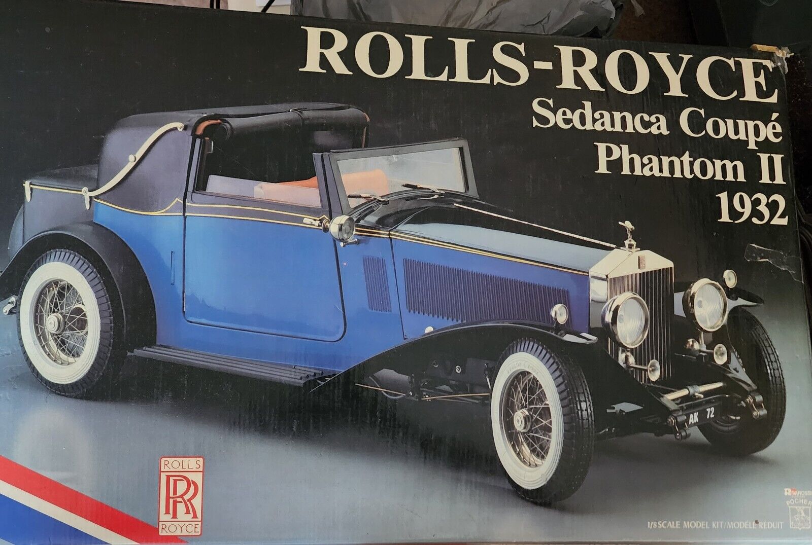 Model 1932 Rolls Royce Phantomll Drop Head Sedanca Coupe By POCHER 1:8 Scale