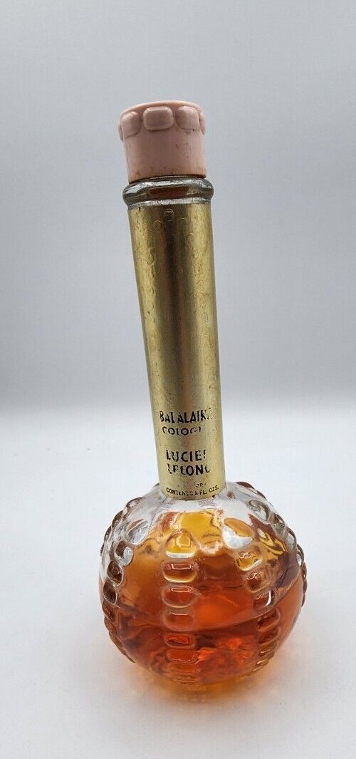 Vintage Lucien Lelong Balalaika Cologne 8 Oz. Splash Perfume NOT FULL %50 full