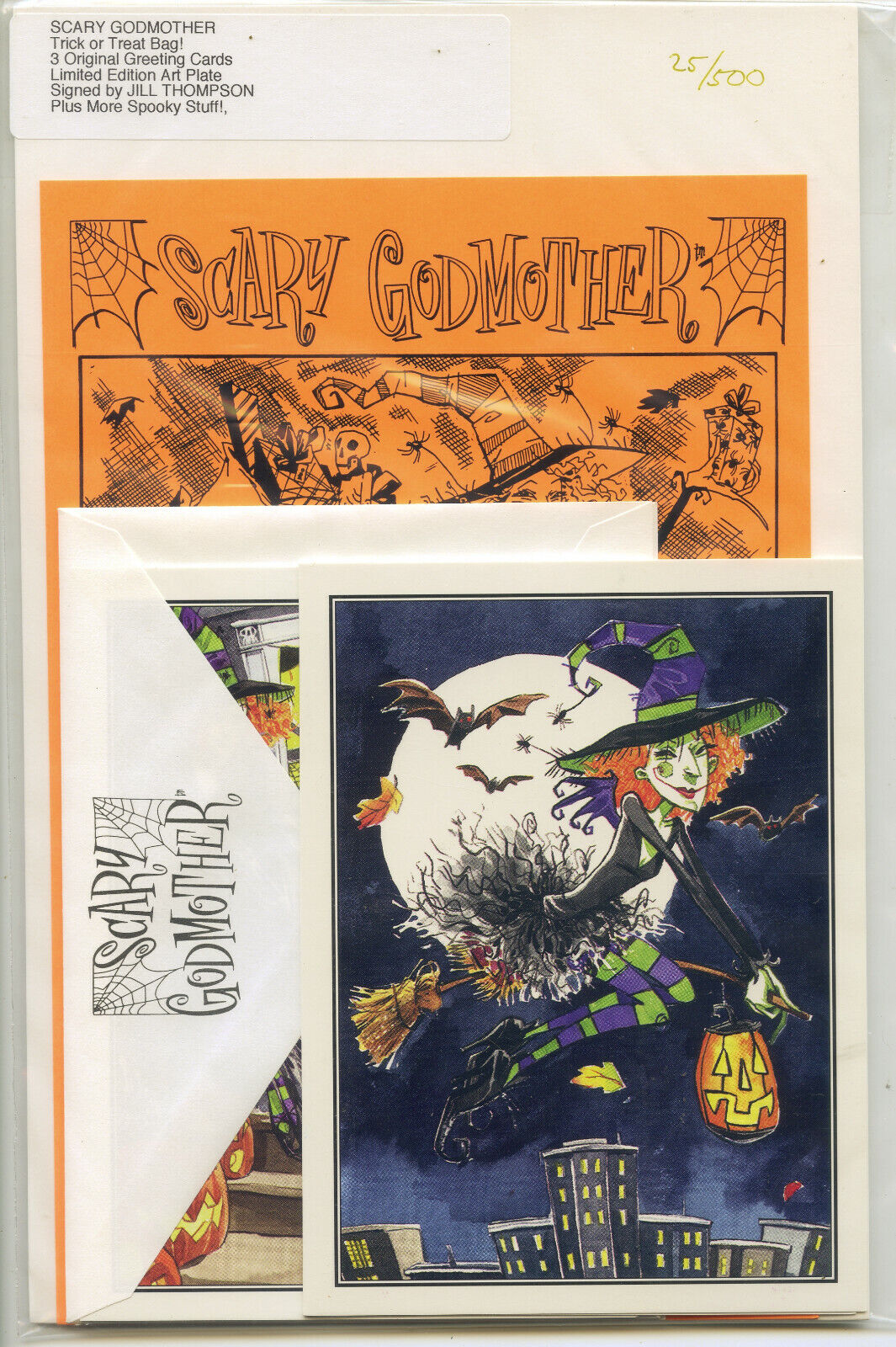 Jill Thompson SCARY GODMOTHER Trick or Treat Set Ltd SIGNED Halloween Gifts 90s