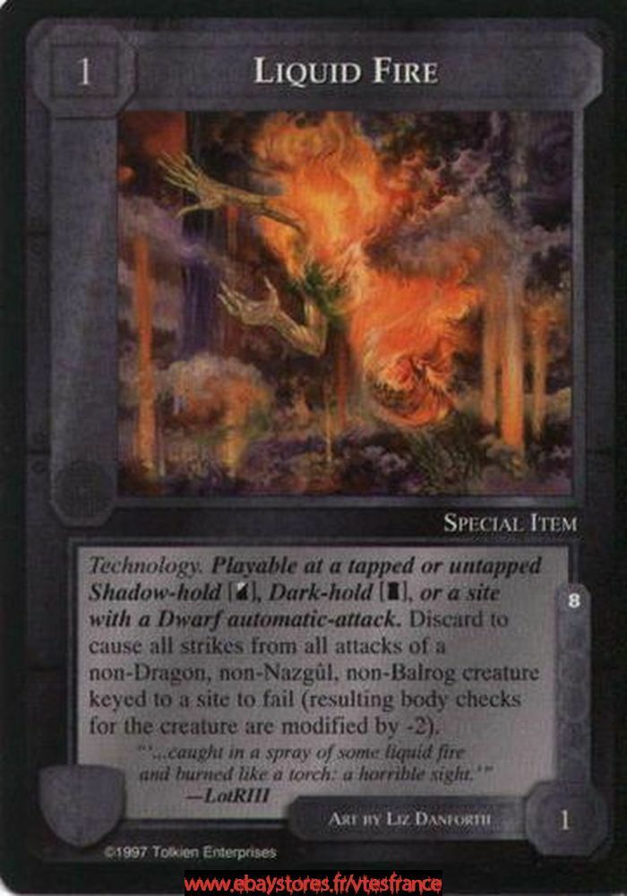 Liquid Fire [White Hand] ENG MEWH Middle Earth CCG