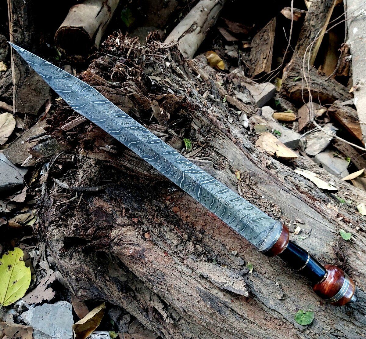Handmade Damascus Steel Gladius Sword 27'Handmade Micarta Handle Full Tang Sword