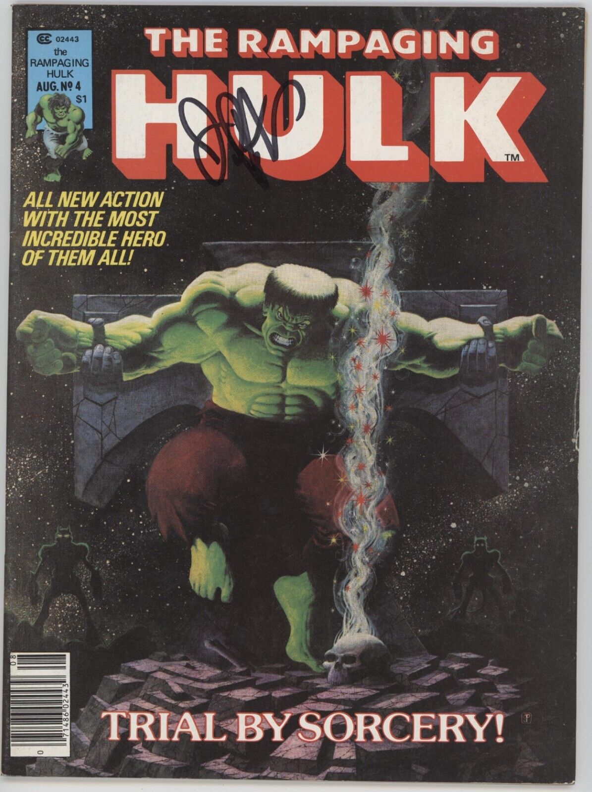 Rampaging Hulk Issue #4 Jim Starlin Personal Copy Auto with COA 1