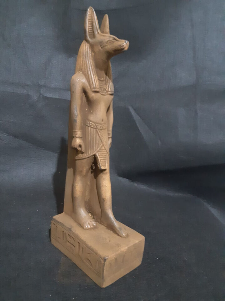A rare Egyptian antique for Anubis statue the God of Afterlife for Egyptians BC