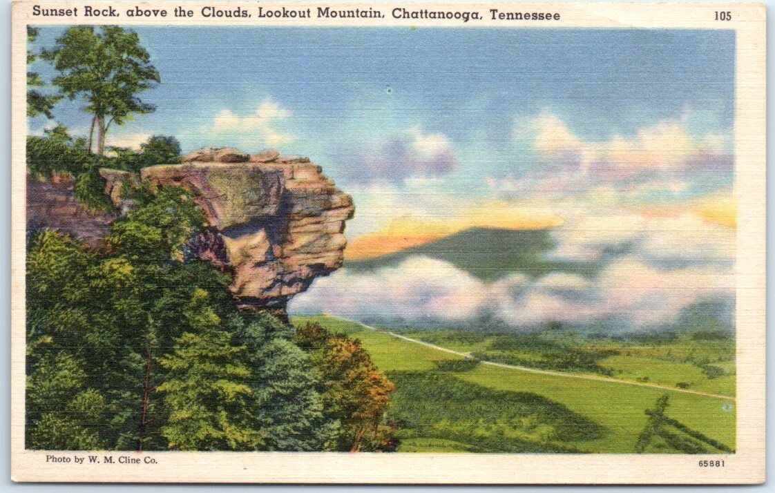 Sunset Rock , Above the Clouds, Lookout Mountain, Chattanooga, Tennessee, USA