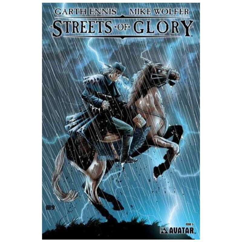 Streets of Glory #5 in Near Mint condition. Avatar comics [t,