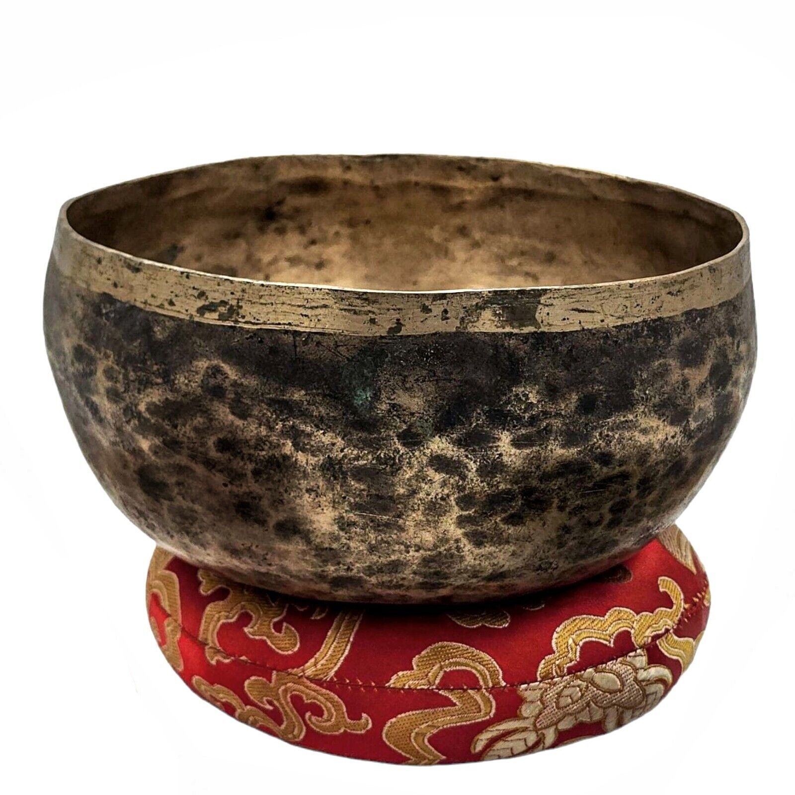 Vintage Hand Beaten Aged Antique Yoga Singing Bowl Tibetan Mallet Sound Healing