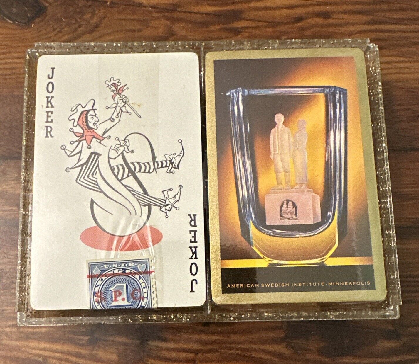 Vintage American Swedish Institute Minneapolis Double Deck Playing Cards NEW