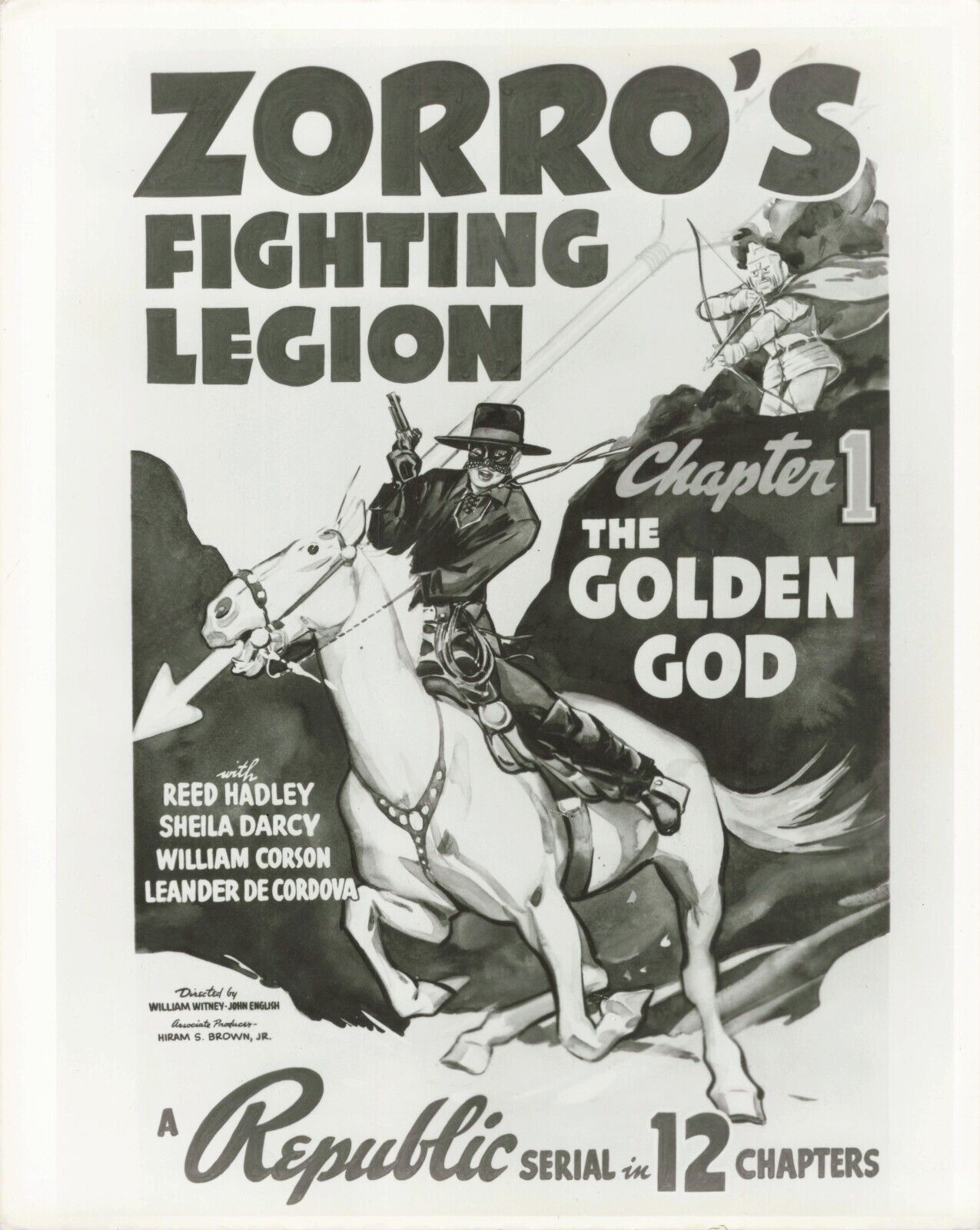 Zorro\'s Fighting Legion VINTAGE  8x10 Photo
