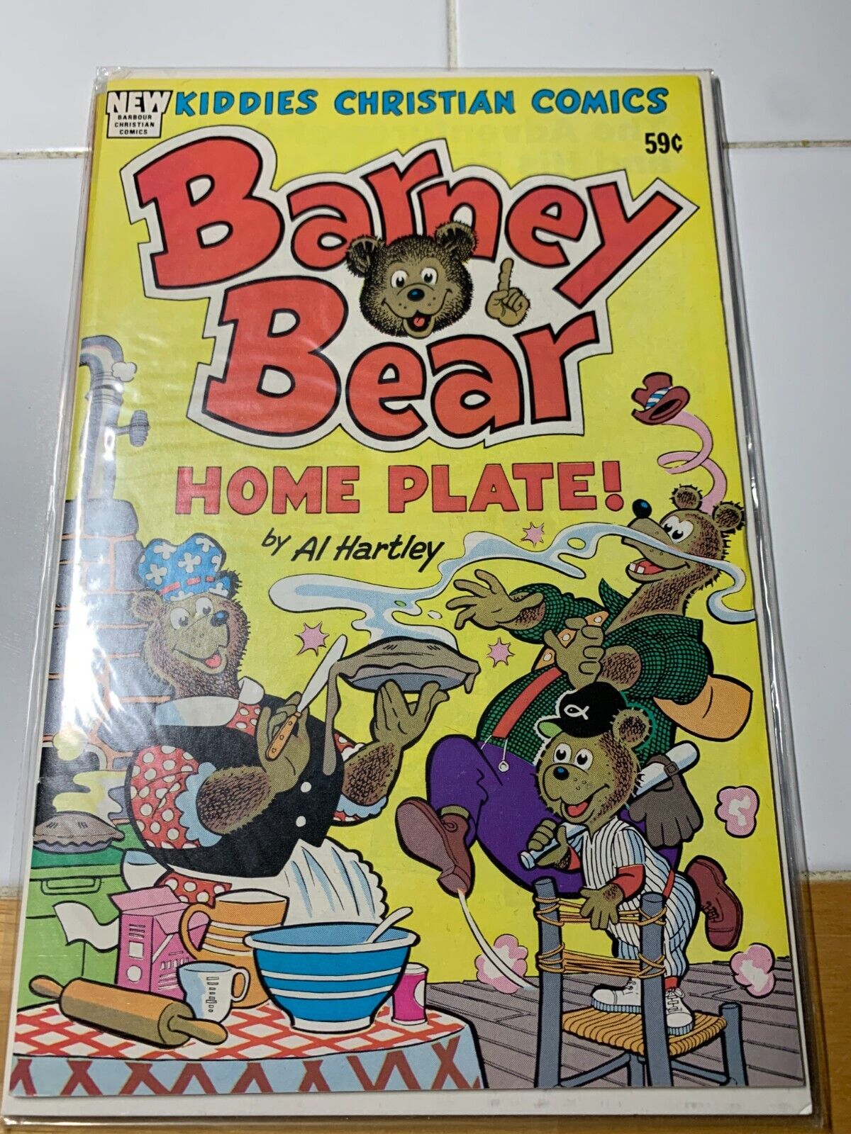 1986 Barney Bear Home Plate Spire Christian Comics Al Hartley HTF Rare VG/NRMT