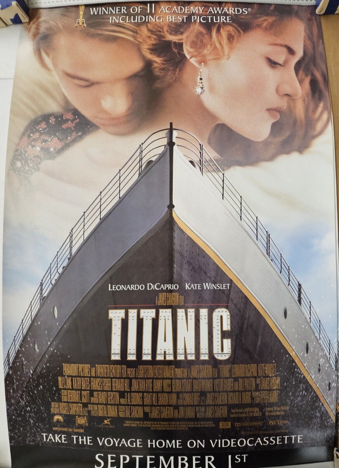 The Epic TITANIC   27 x 40  DVD promotional Movie poster