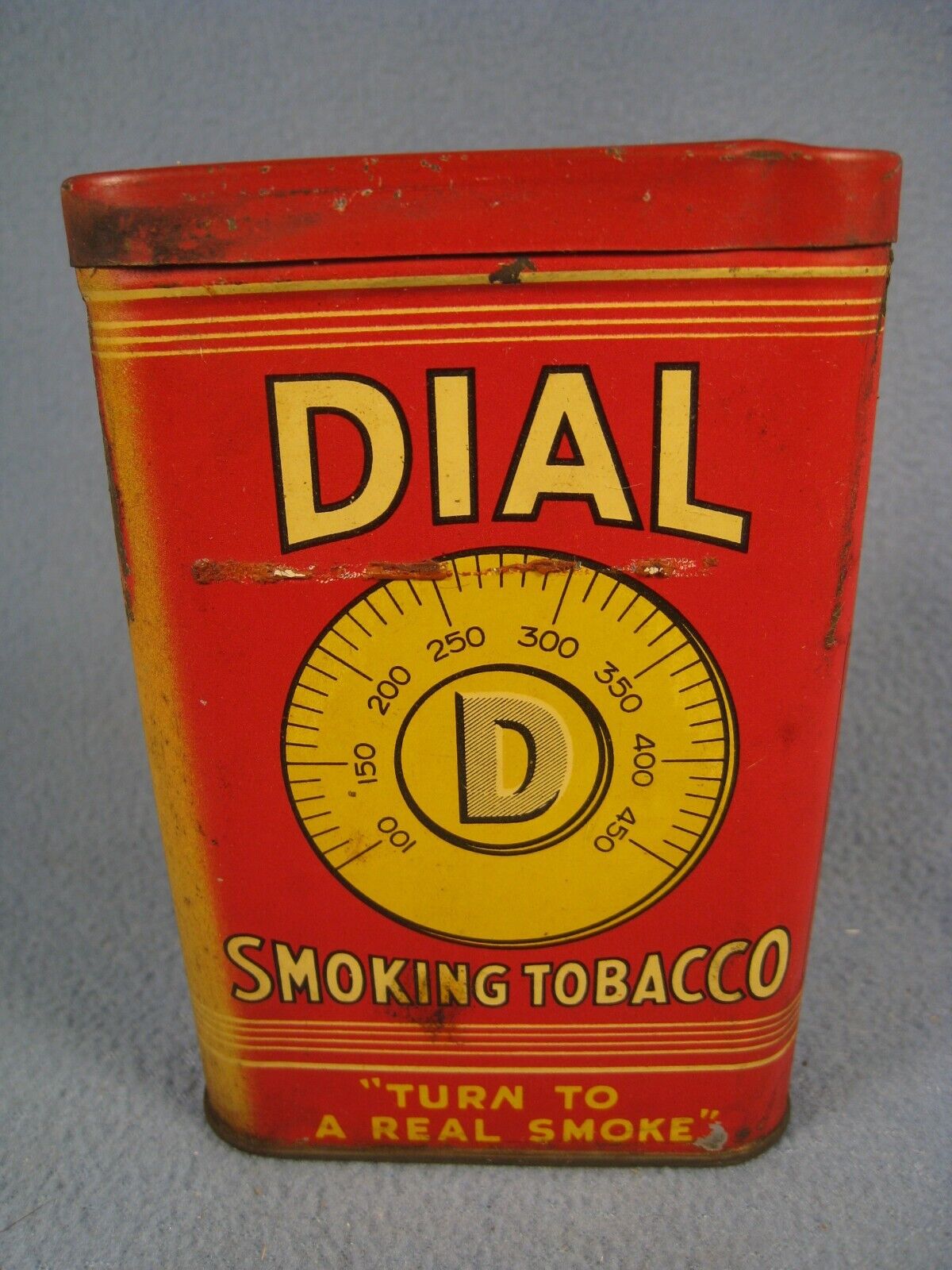 Vintage Dial Vertical Smoking Tobacco Tin