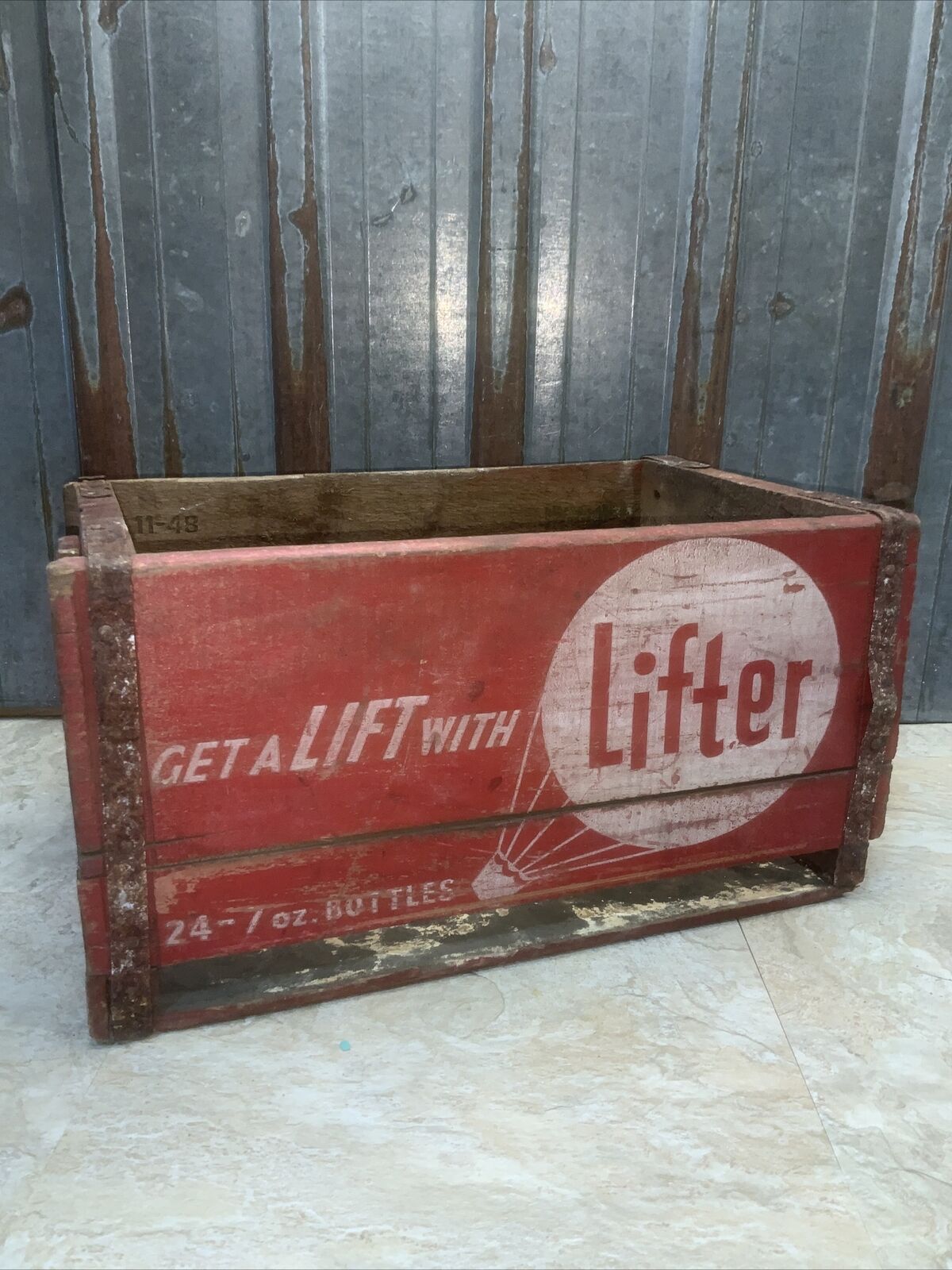 Rare Vintage, Get A Lift With Lifter Beverage Soda Bottle Crate￼ Decor
