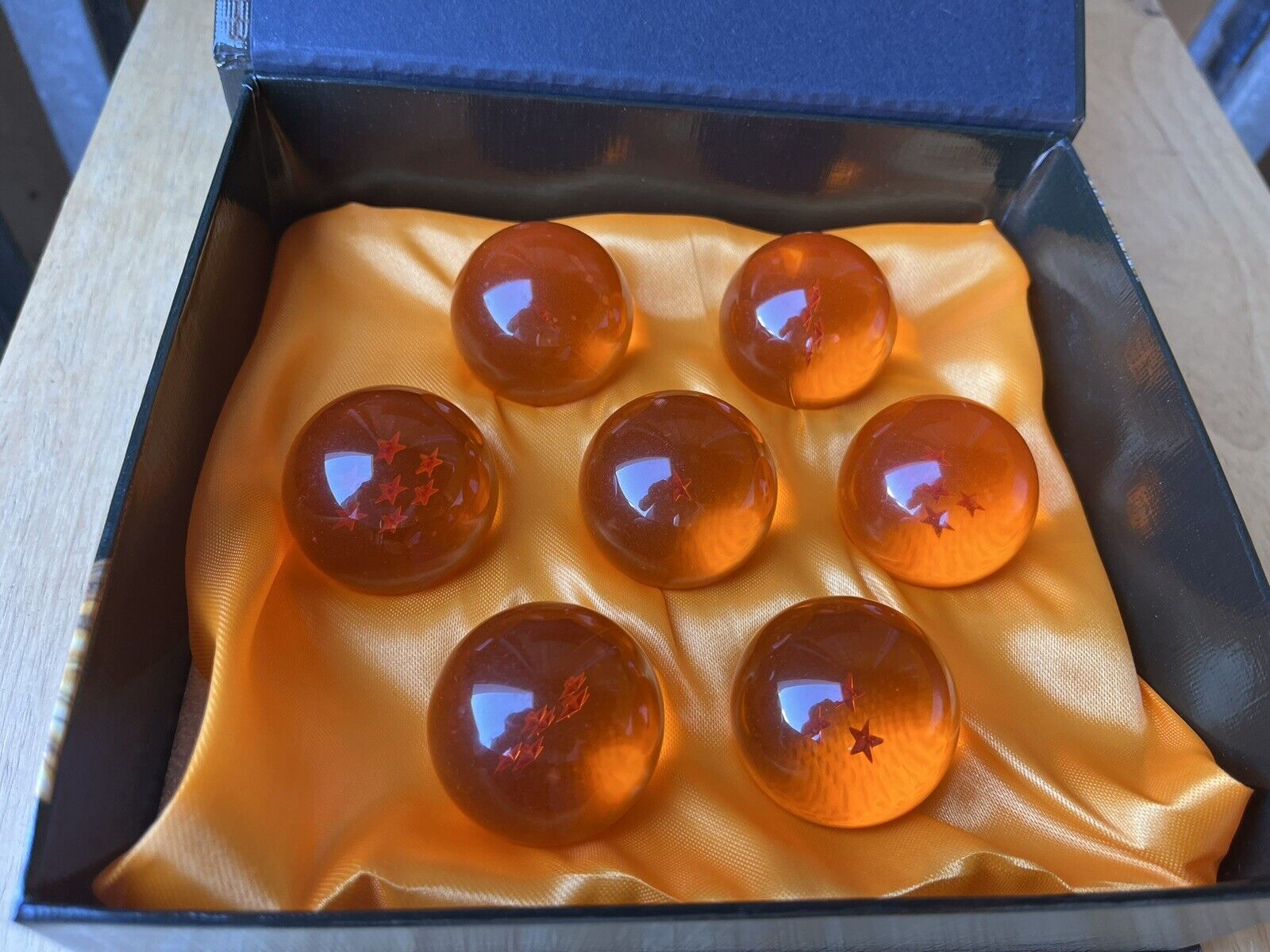 New 7Pcs Stars Dragon Ball Crystal ball Set Collection In Box (4.5 cm)