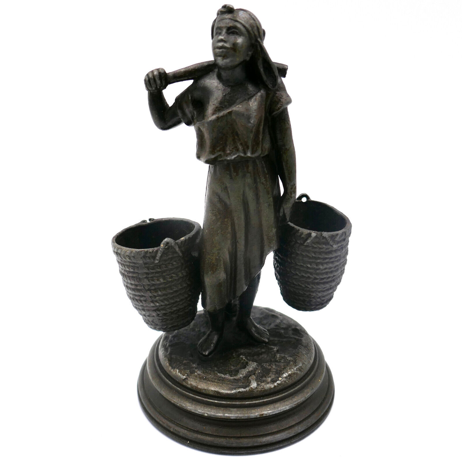 Spelter African Woman Figurine 5.25\