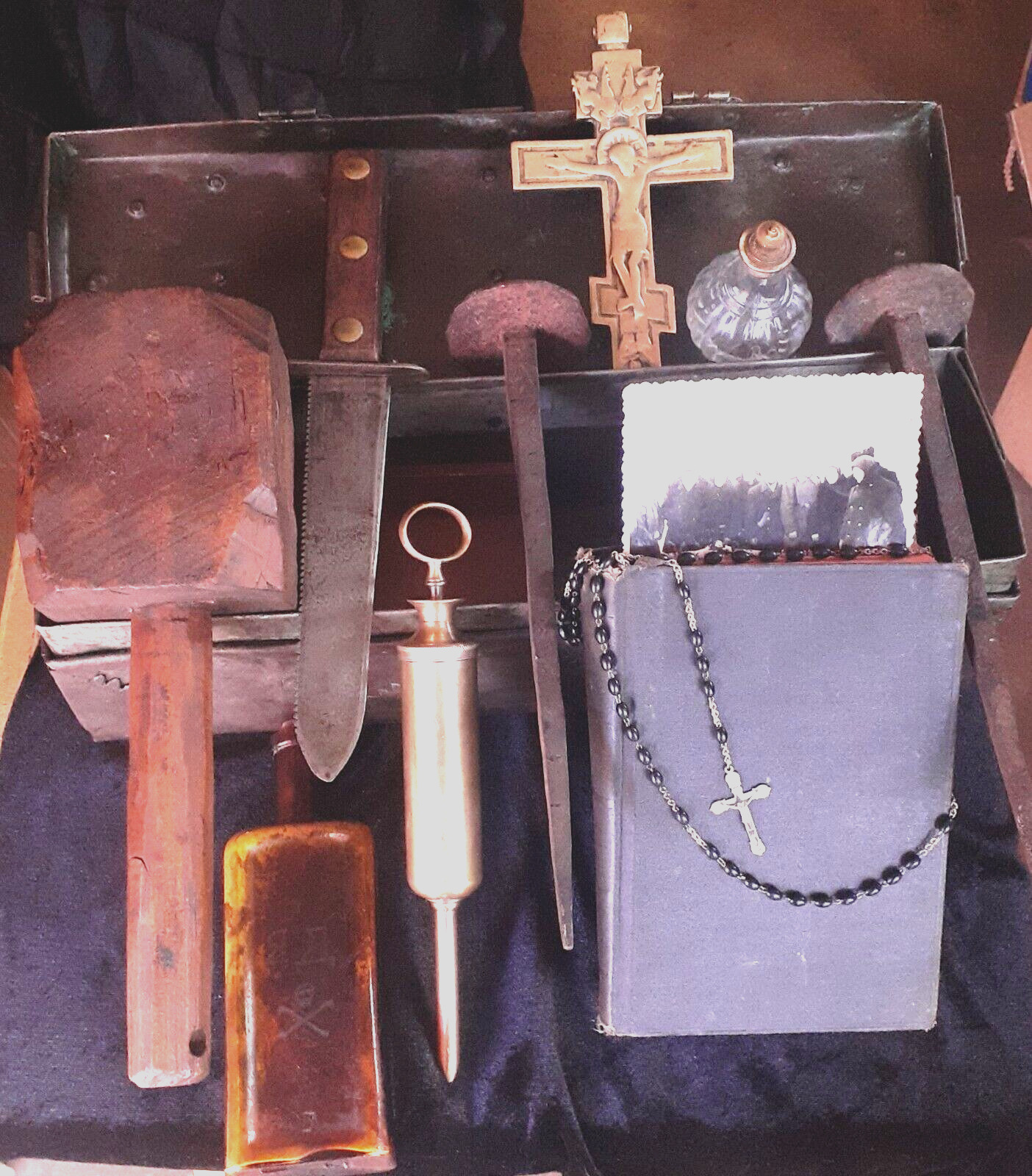 Romanian vampire killing kit, slayer, hunting defense, antique oddity