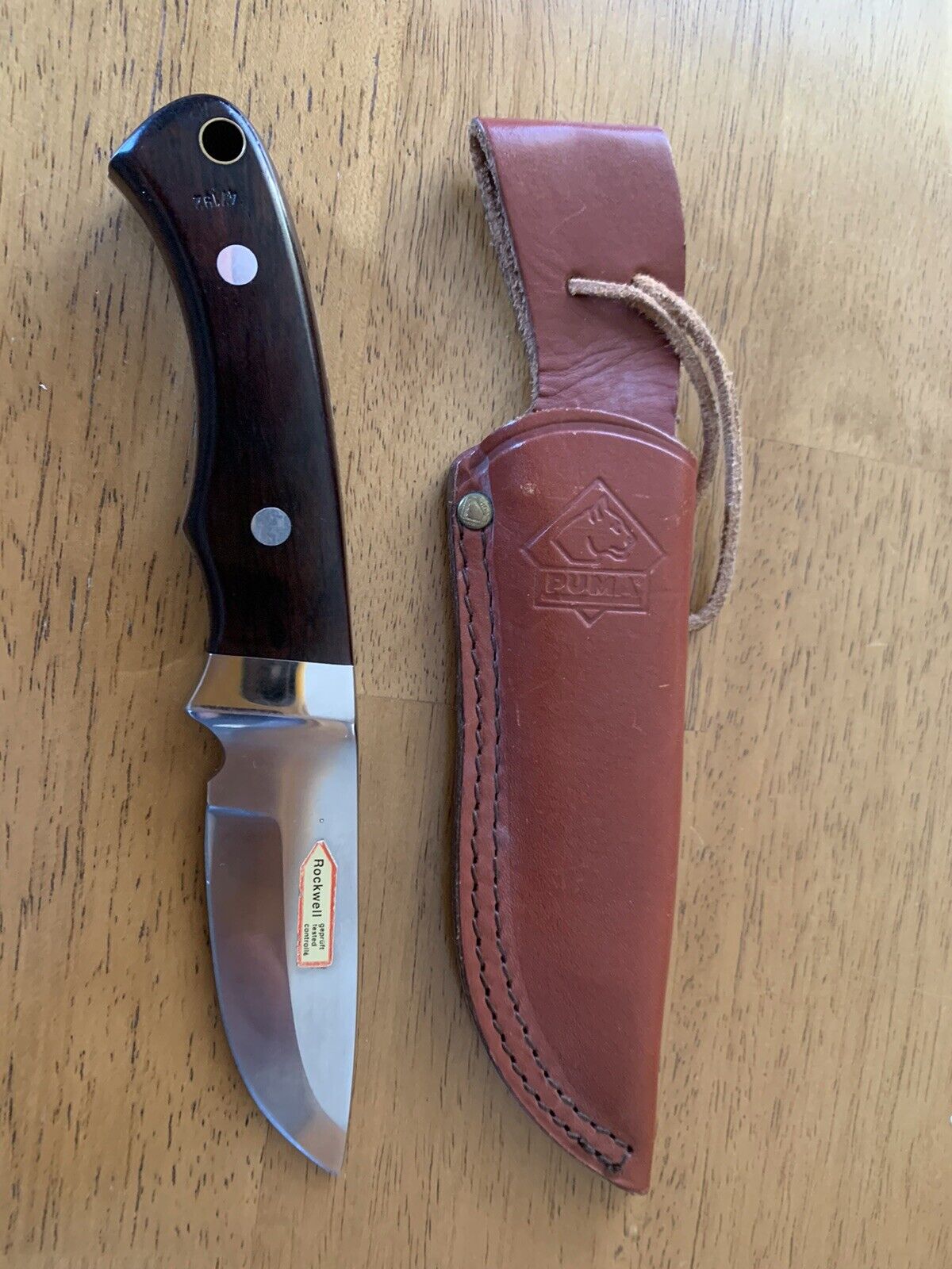 Puma 126010 Skinmaster Knife W Grenadill  Handles Vintage Made In Germany 1991