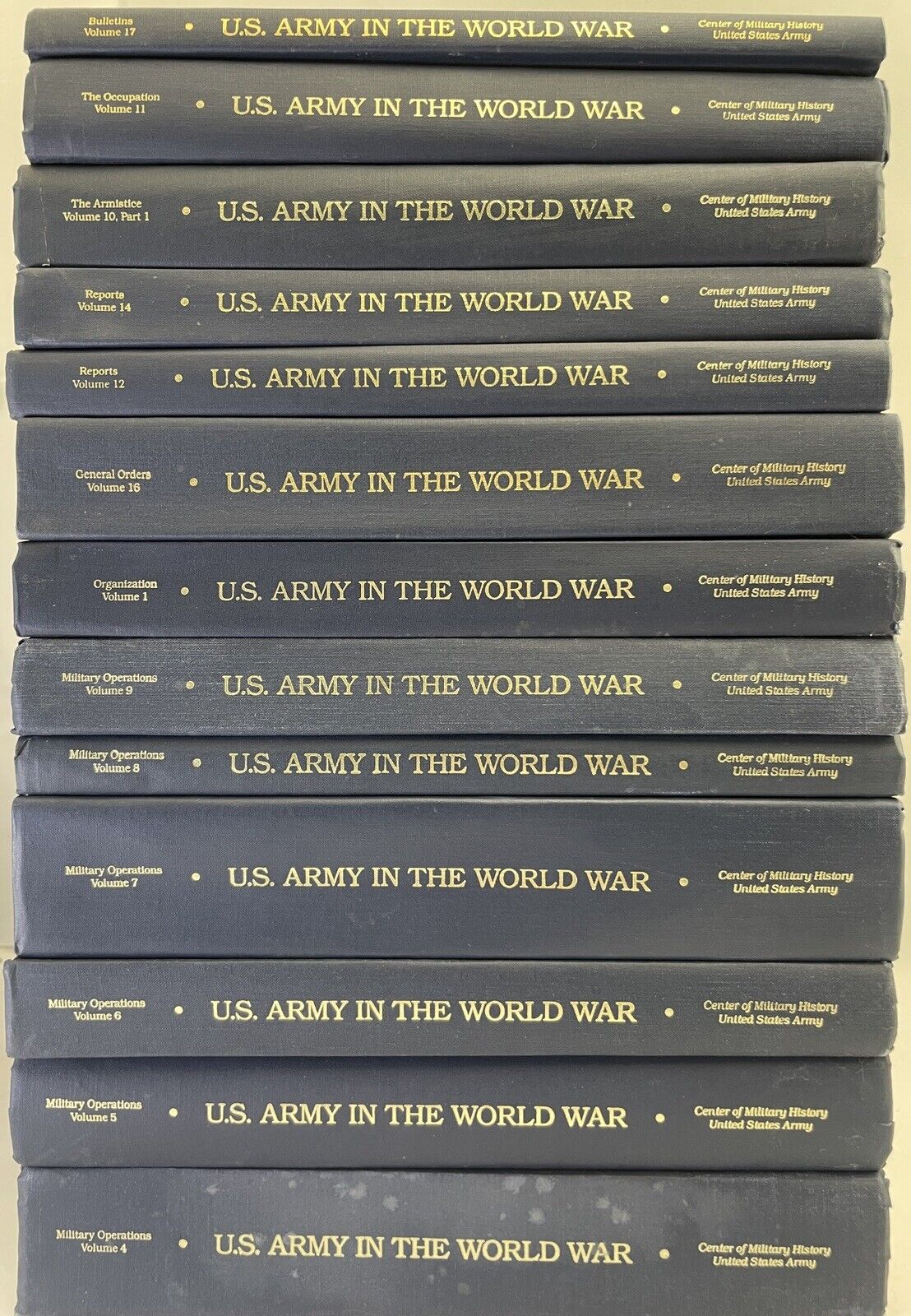 Lot Of 13 US Army In The World War Books-Center Of Military History-Operations