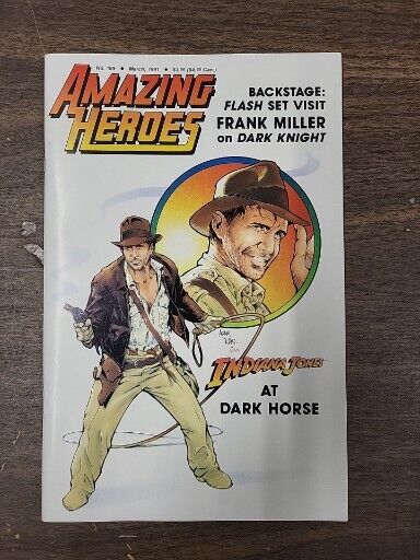 Amazing Heroes #189 (1991, Fantagraphic) Indiana Jones, Frank Miller interview