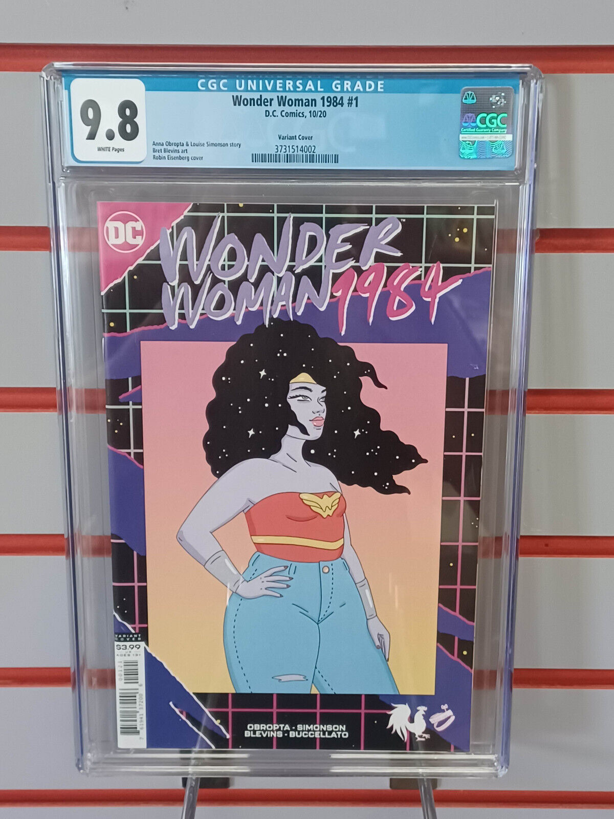 WONDER WOMAN 1984 #1 Rooster Teeth Variant (DC, 2020) CGC 9.8 ~ White Pages