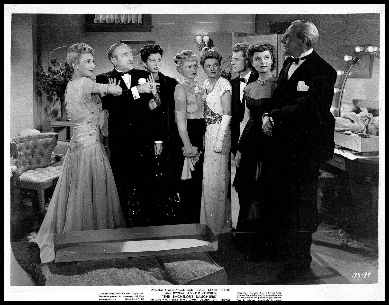 Gail Russell + Claire Trevor in The Bachelor\'s Daughters (1946) ORIG PHOTO M 161