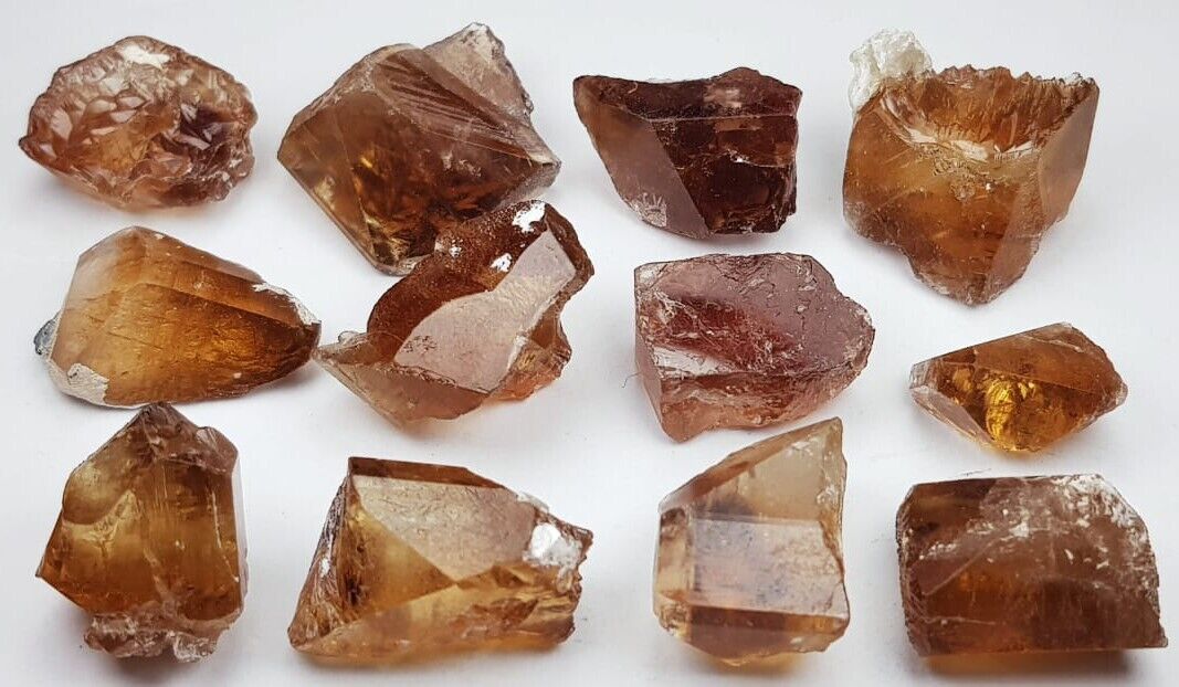 465 Ct Good Quality Honey Topaz Crystals Lot From Pakistan