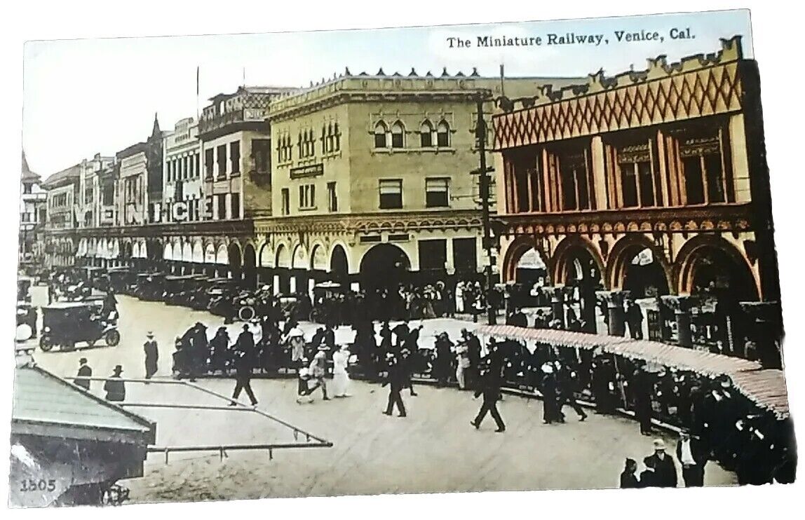Miniature Railway Venice California CA c1910 Postcard PC