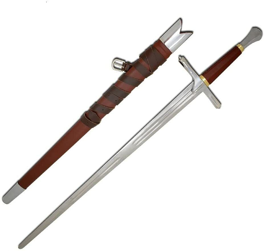 Medieval Warrior Late Middle Ages Hand and A Half Sword Full Tang Tempered Battl