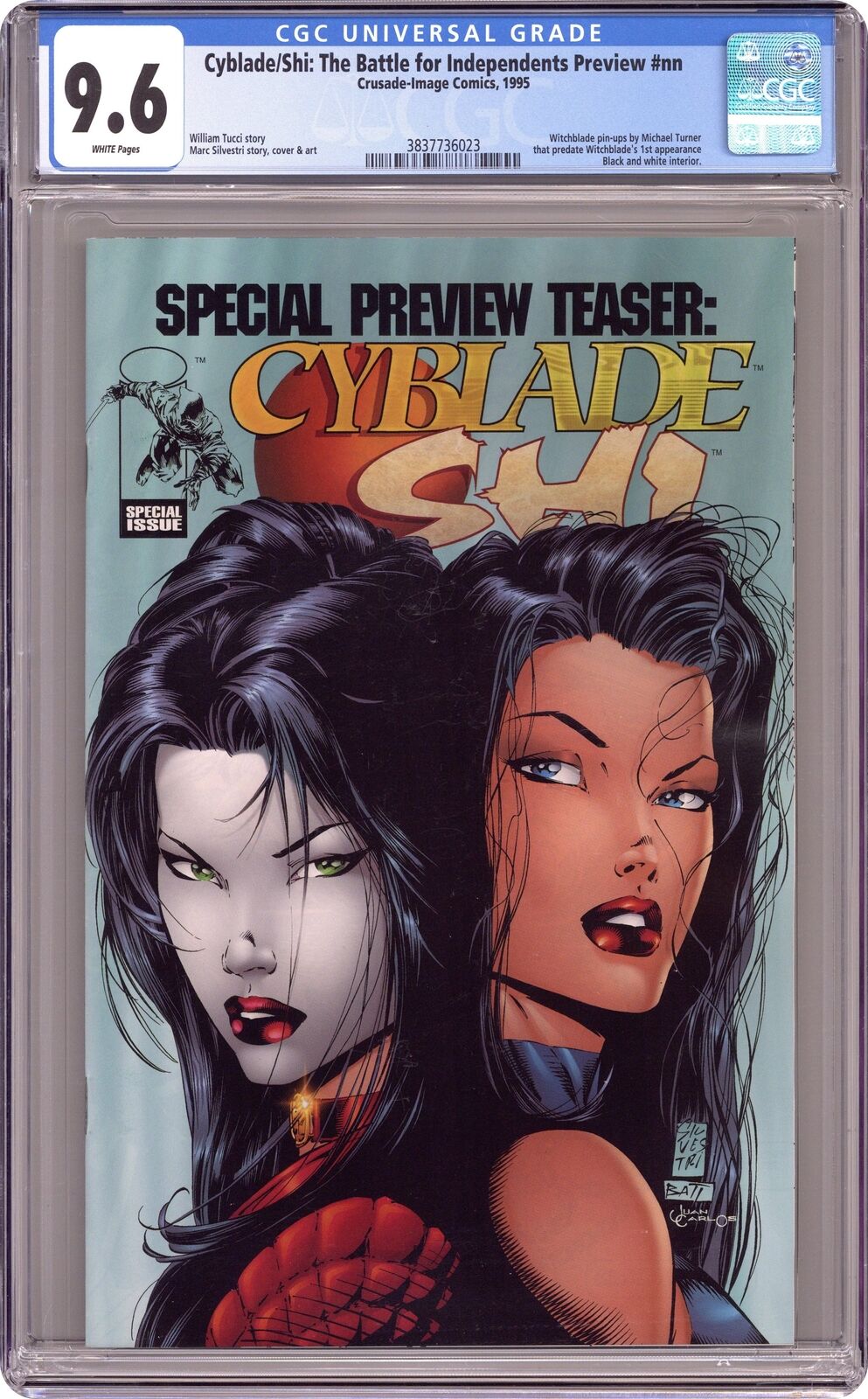 Cyblade Shi Special Preview Teaser #1 CGC 9.6 1995 3837736023