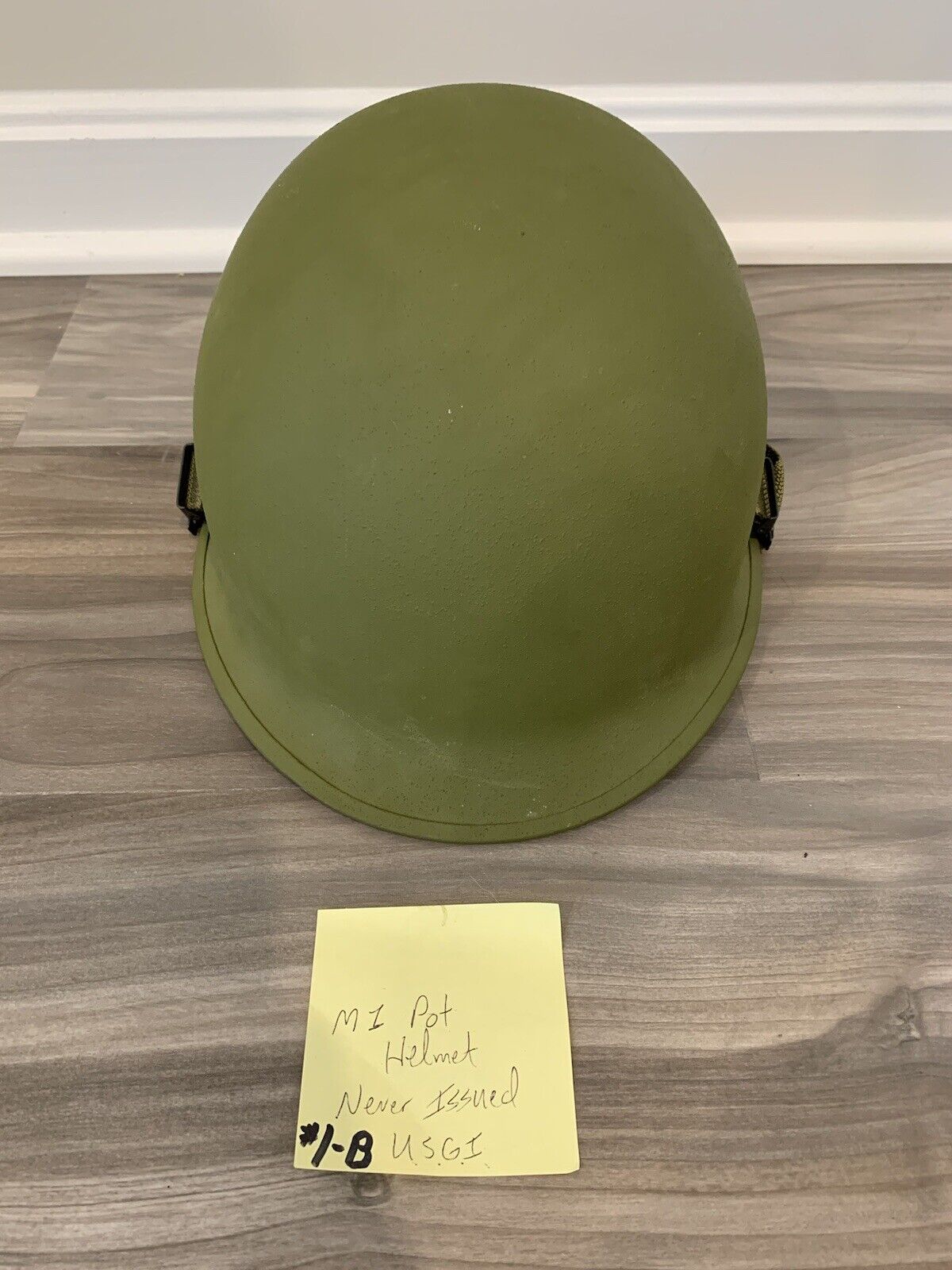 *UNISSUED*NEW* M1 Helmet WWII with Chinstrap Steel Pot WW2 Army USMC USGI