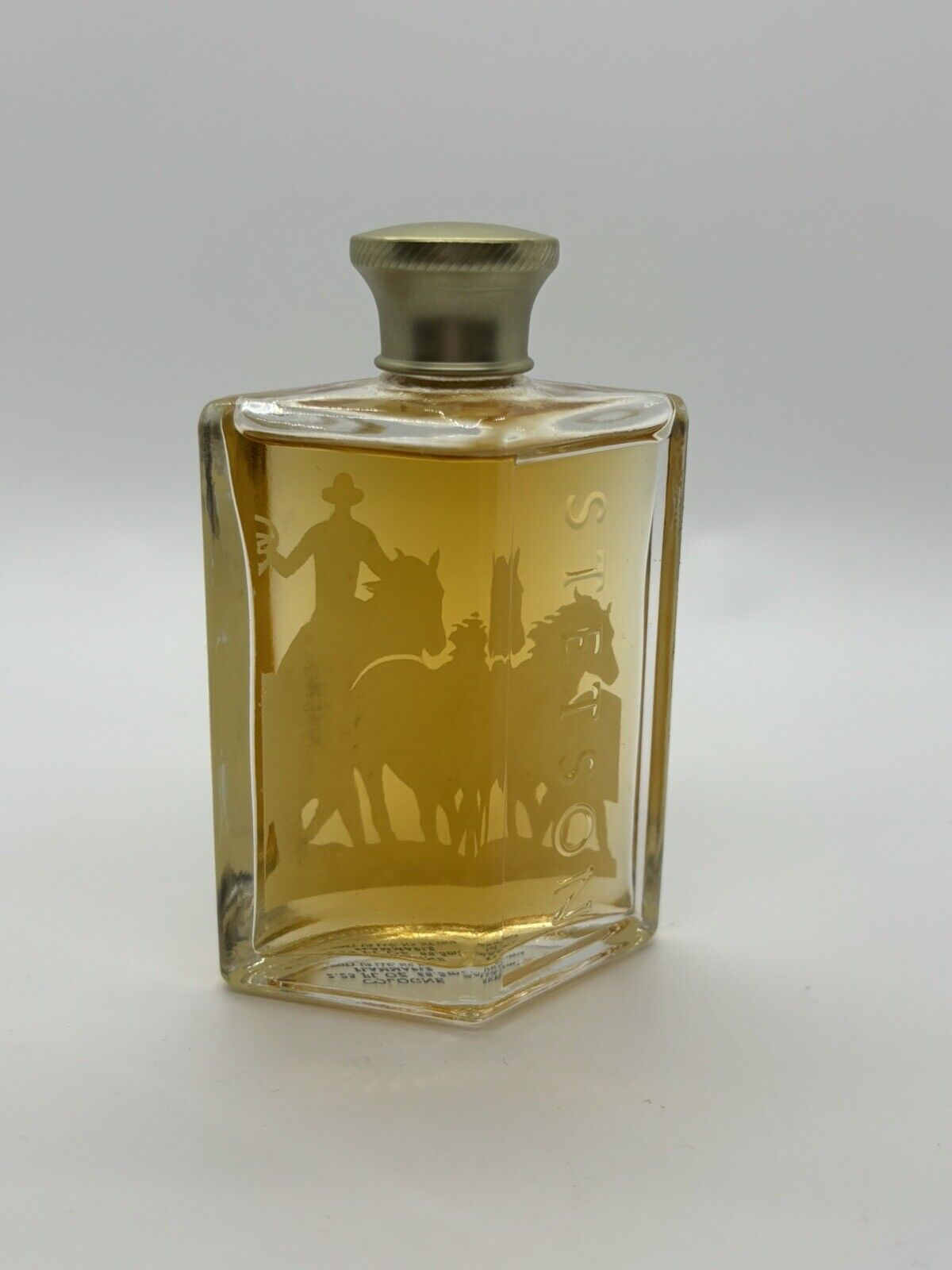 Vintage Stetson Cologne Cowboy And Horse Bottle Rare 