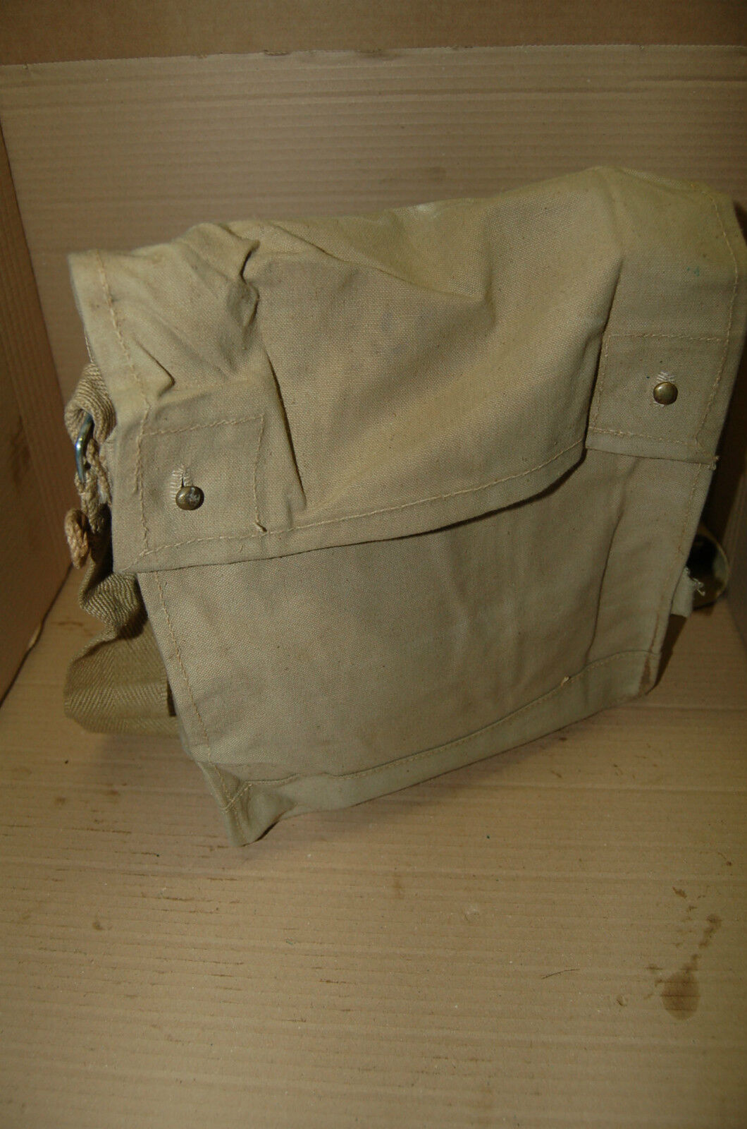Original British Mint MKVII Gas Mask Bag Indiana Jones vtg Vintage