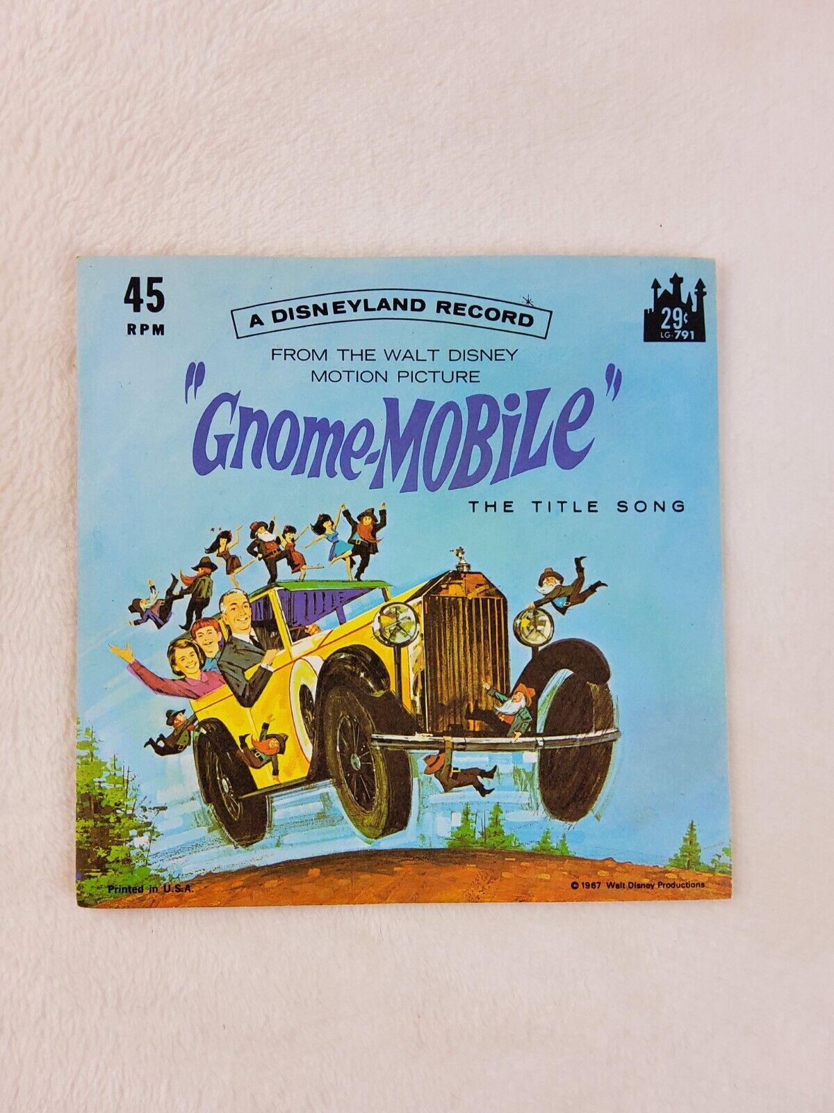 GNOME MOBILE The Title Song Disneyland Record Productions 1967 - 45 RPM LG-791