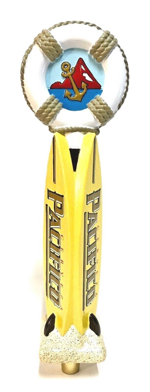 Pacifico Cerveza 3 Sided Surfboard Tap Handle Keg Marker - New & F/S - 11.25\