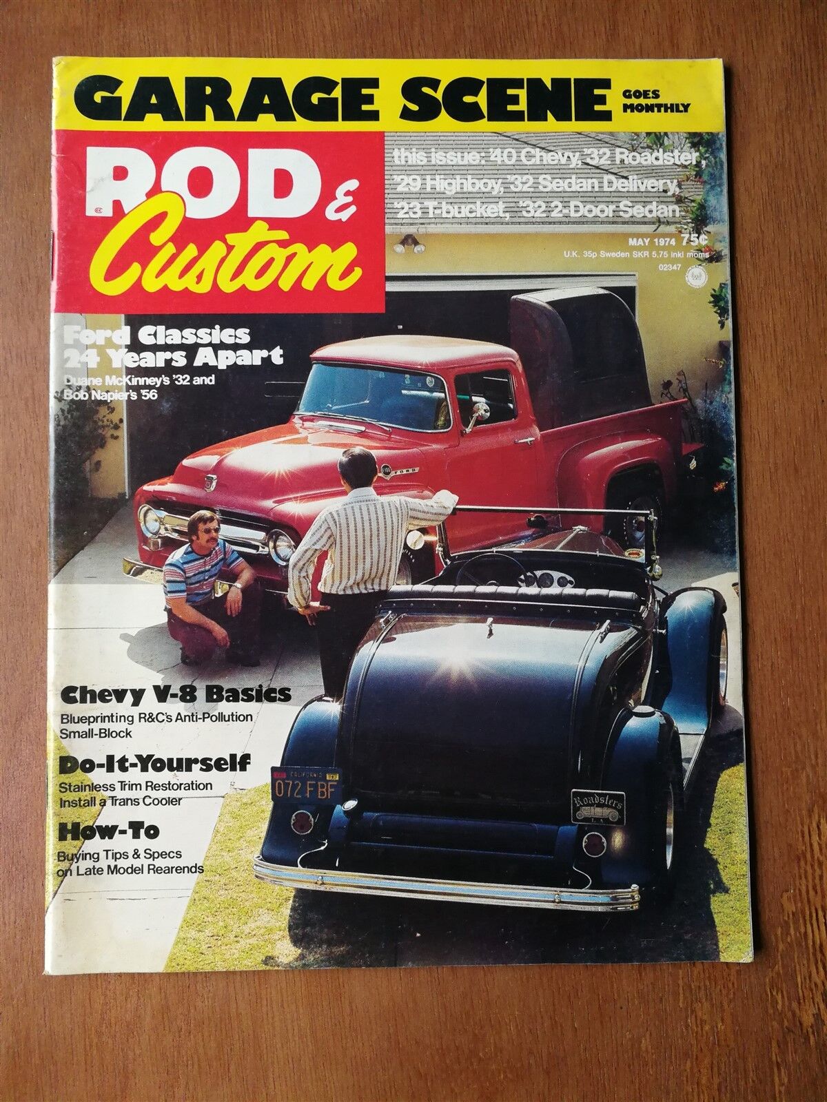 Rod & Custom Magazine May 1974  1923 T-Bucket  1940 Chevy 1932 Highboy 1932 Ford
