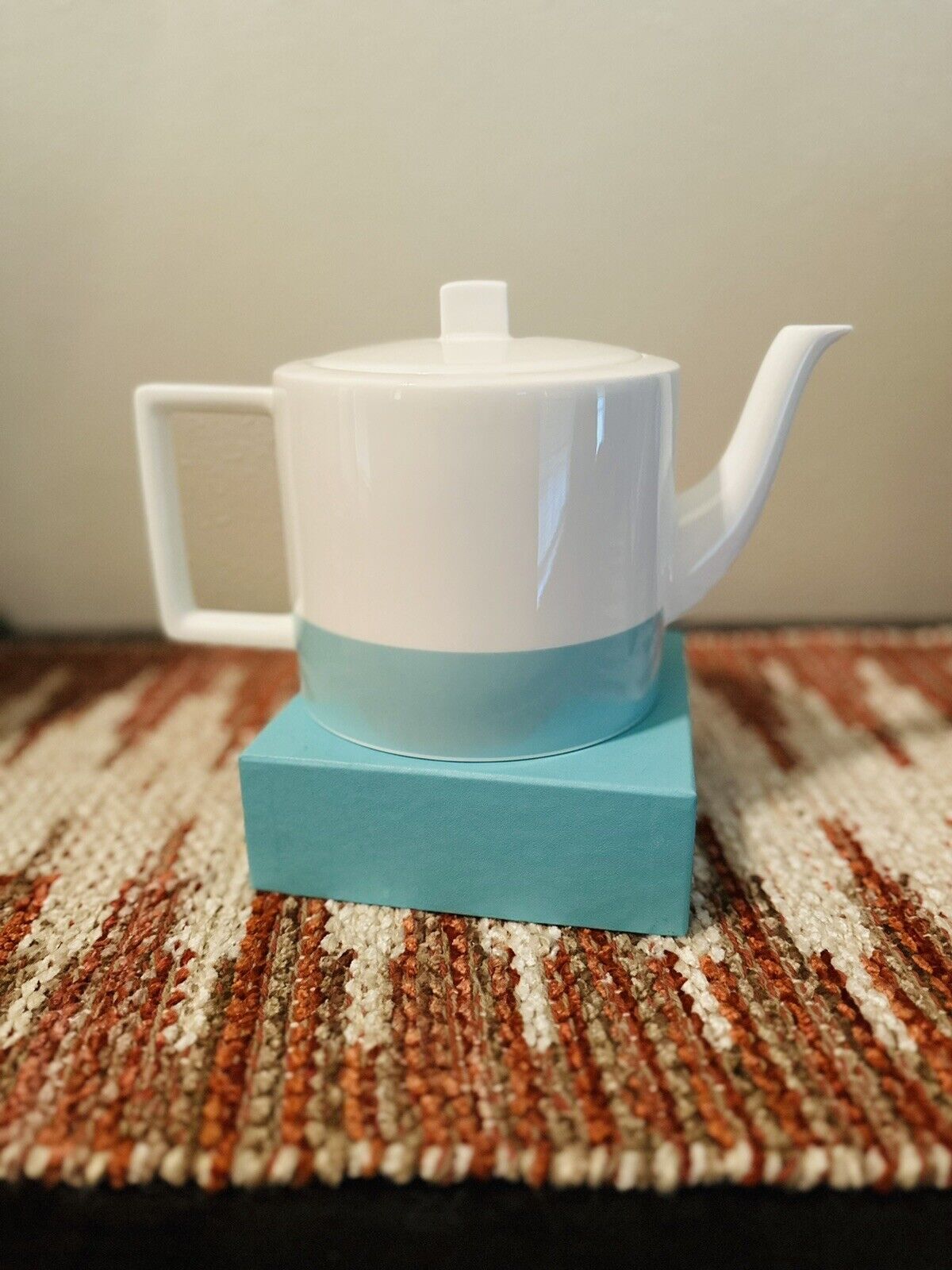 Tiffany & Co Color Blocked Tea Pot