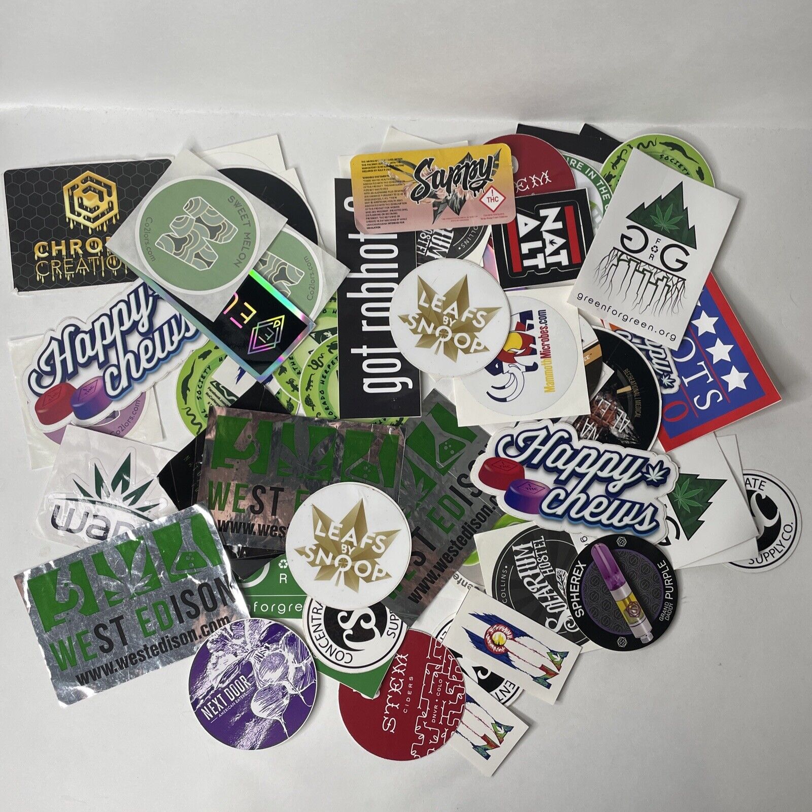 Huge Colorado Dispensary Sticker Lot 4/20 Weed Pot Leafs By Snoop + More💥🤘