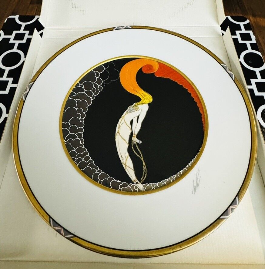 Vintage House of ERTE' is the L' AMOUR Plate,  Limited Edition 12 1/2” Round