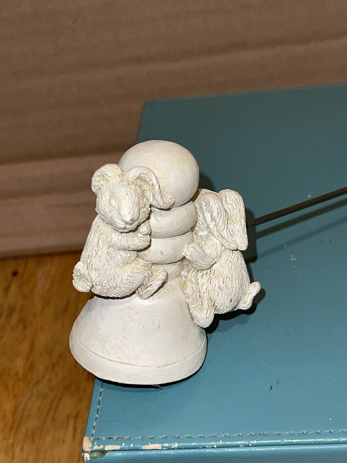 Vintage Estate Find  Easter Bunny Candle Snuffer Snuff Fun