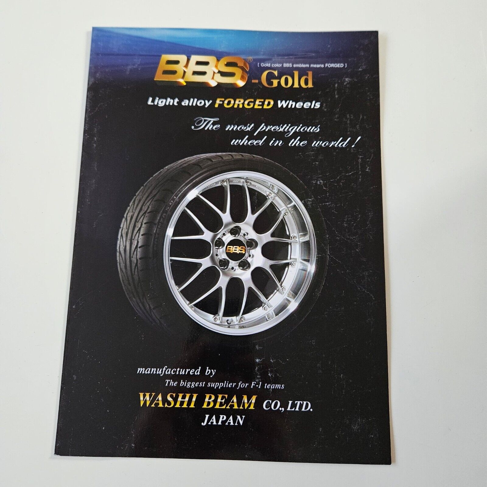 ✅ BBS Motorsport Gold Light Alloy Forged Wheels Brochure BMW AUDI ✅