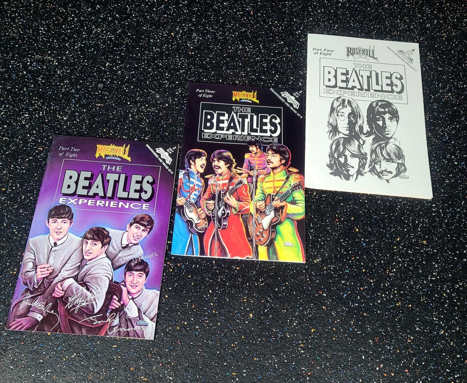 VINTAGE ROCK N ROLL COMICS 3 IN LOT BEAUTIFUL CONDITION ALL BEATLES