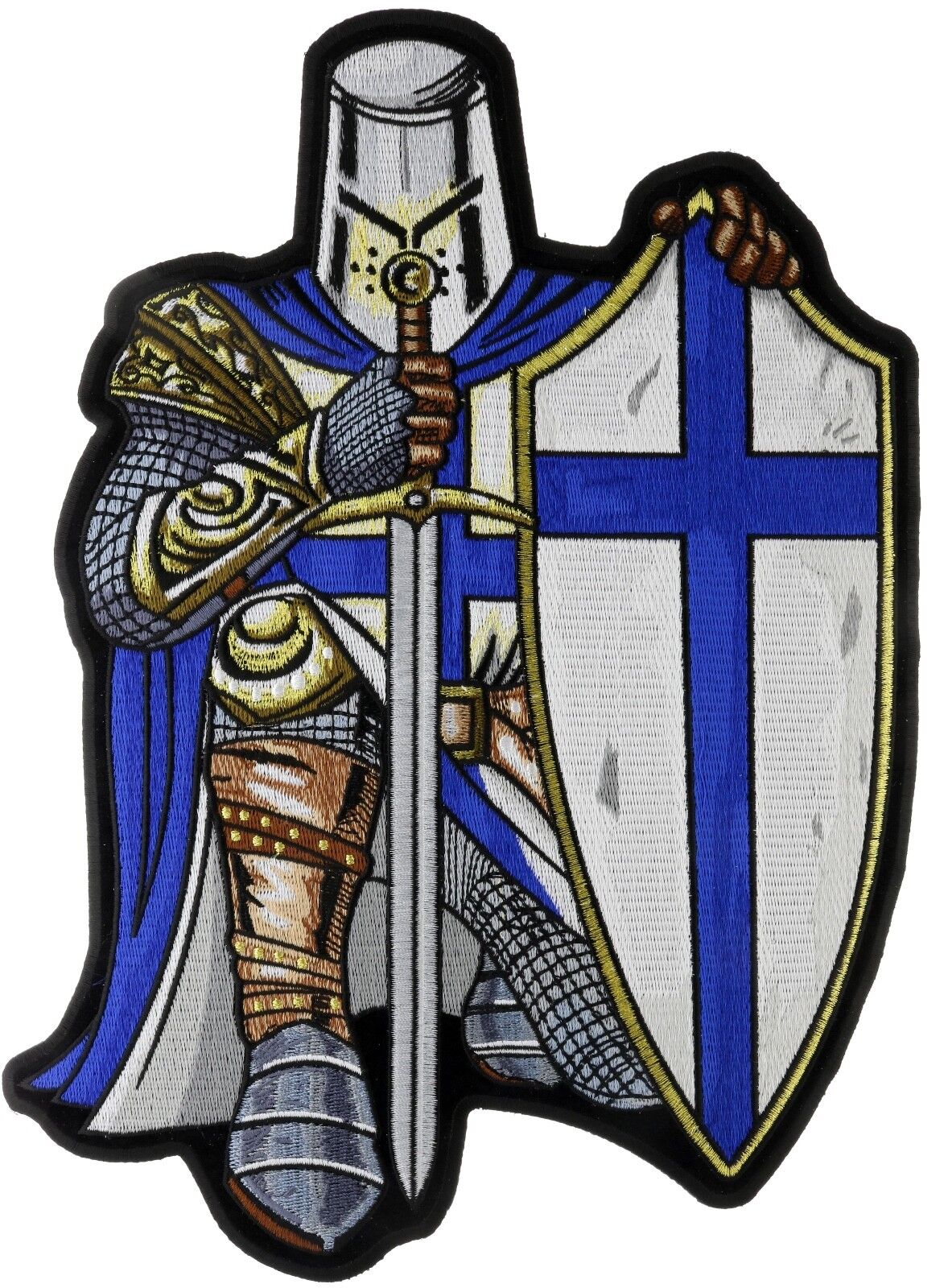 Blue Knight Thin Blue Line Crusader LE 12 inch Large Back Patch IVAN4903 LD1